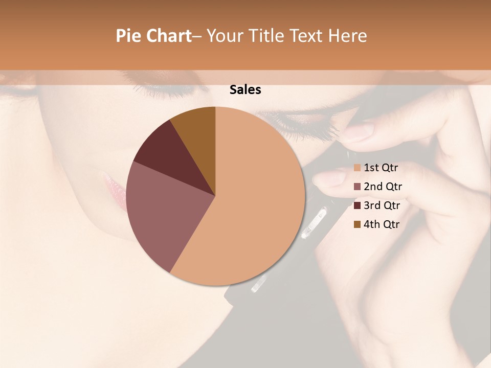 Communicate Girl Contact PowerPoint Template