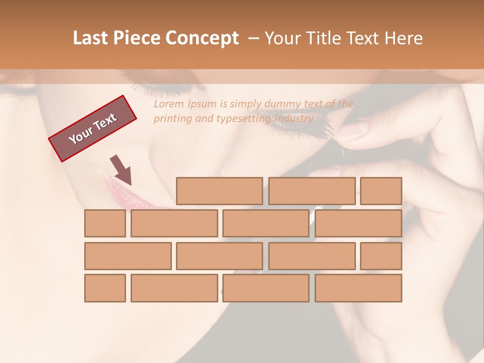 Communicate Girl Contact PowerPoint Template