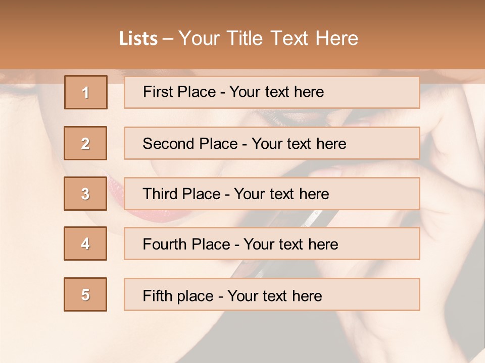 Communicate Girl Contact PowerPoint Template