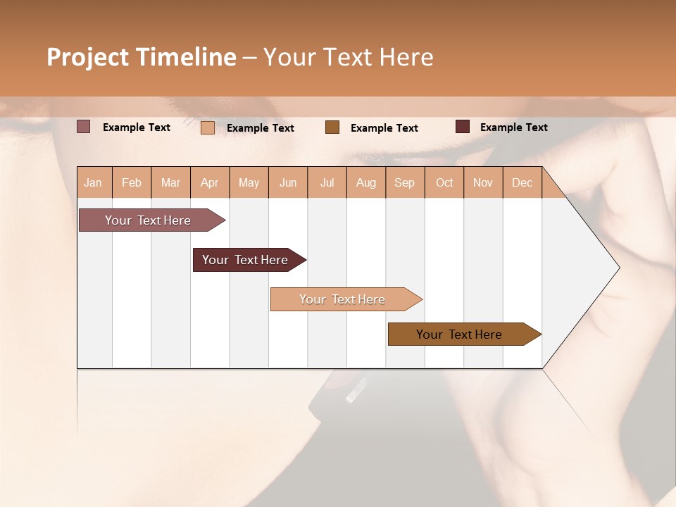 Communicate Girl Contact PowerPoint Template