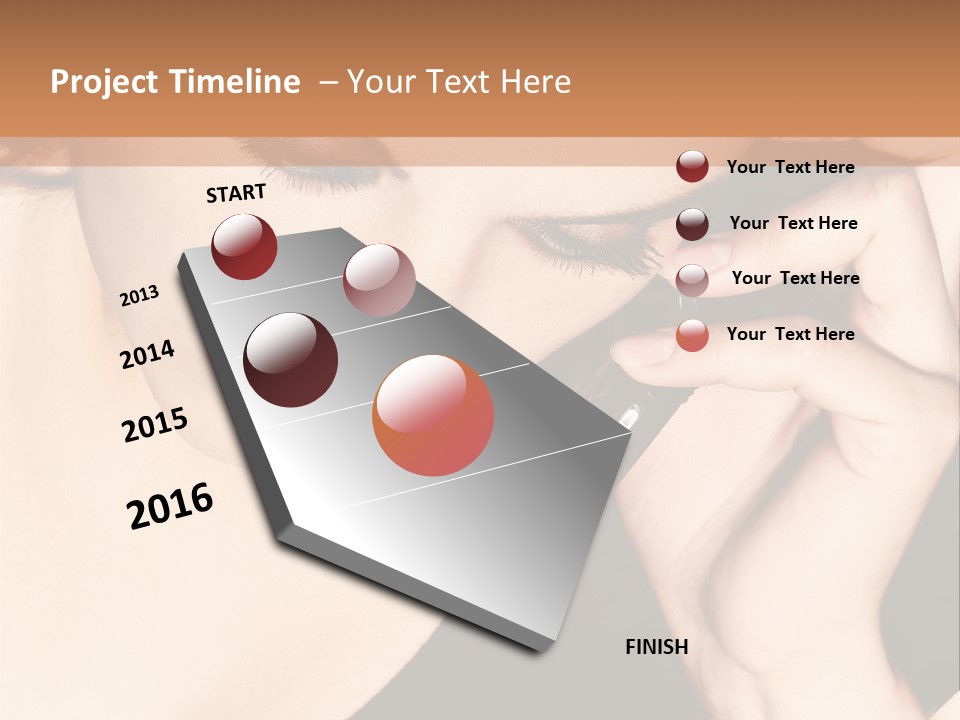 Communicate Girl Contact PowerPoint Template
