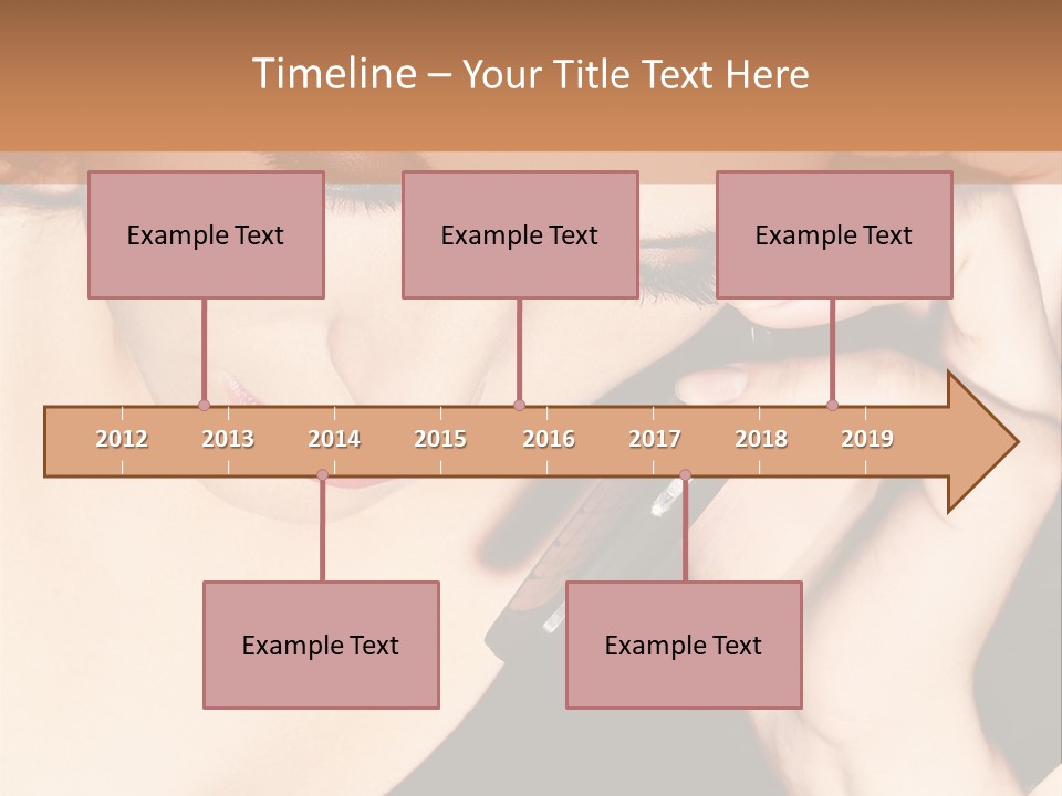 Communicate Girl Contact PowerPoint Template