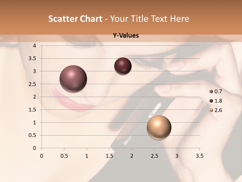 Communicate Girl Contact PowerPoint Template