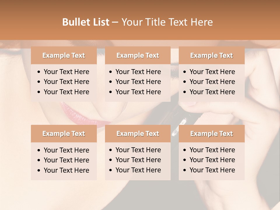 Communicate Girl Contact PowerPoint Template