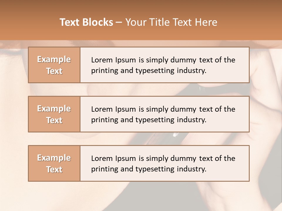 Communicate Girl Contact PowerPoint Template