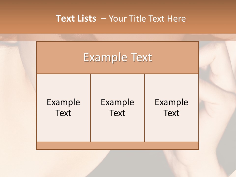 Communicate Girl Contact PowerPoint Template