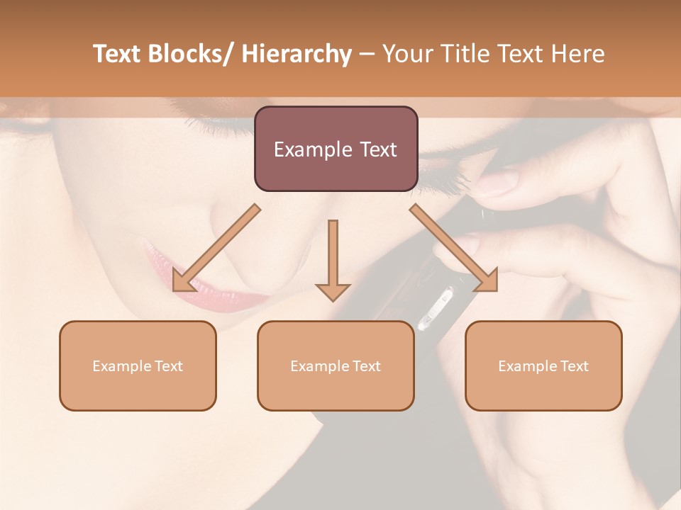 Communicate Girl Contact PowerPoint Template