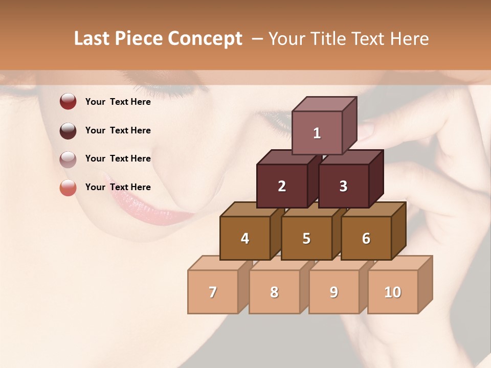 Communicate Girl Contact PowerPoint Template