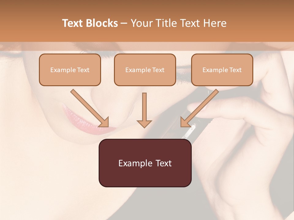 Communicate Girl Contact PowerPoint Template