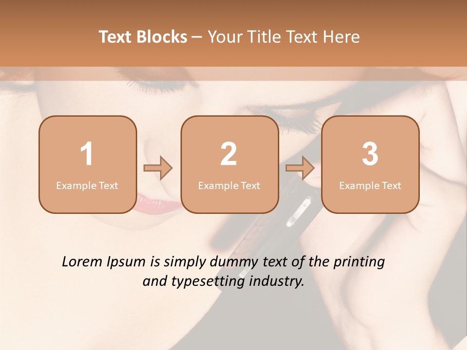 Communicate Girl Contact PowerPoint Template