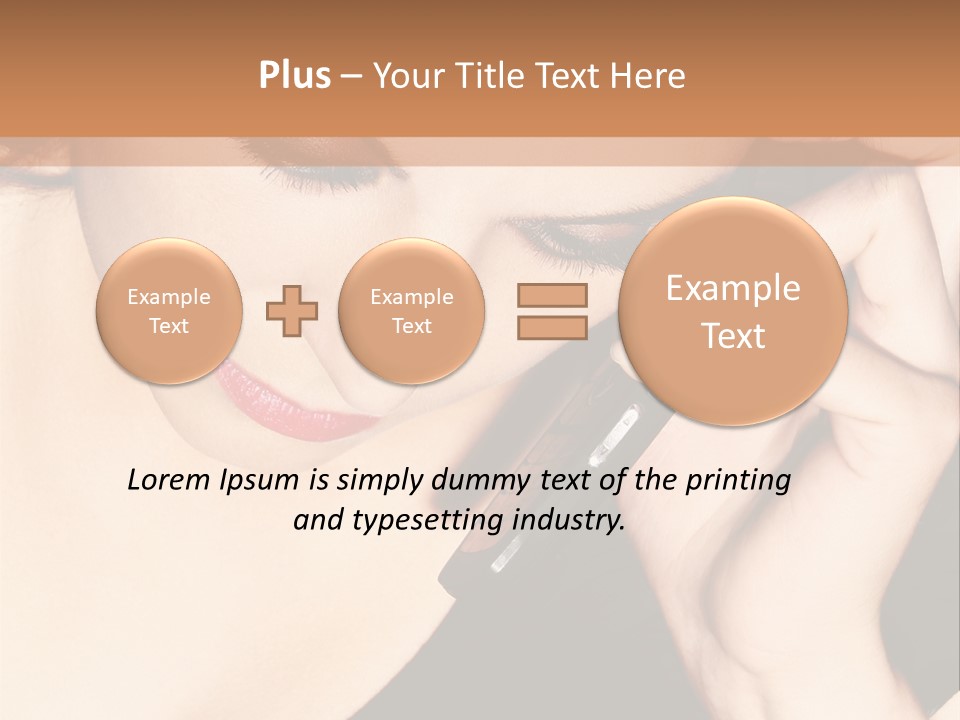 Communicate Girl Contact PowerPoint Template