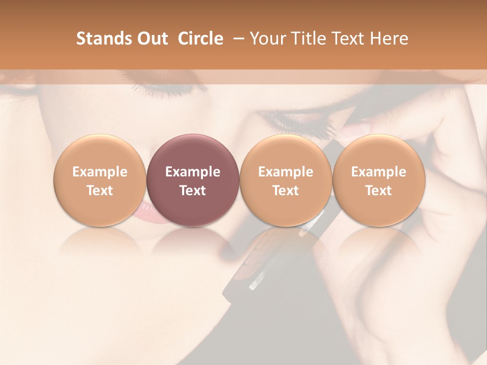 Communicate Girl Contact PowerPoint Template