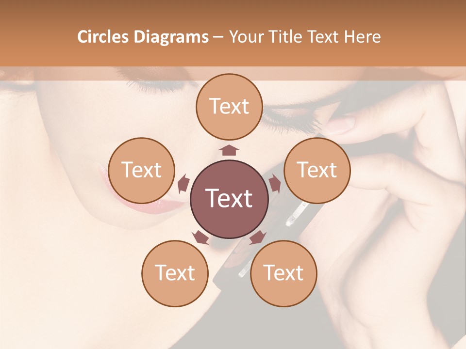 Communicate Girl Contact PowerPoint Template