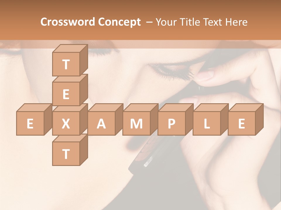 Communicate Girl Contact PowerPoint Template