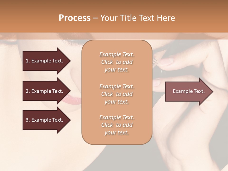 Communicate Girl Contact PowerPoint Template