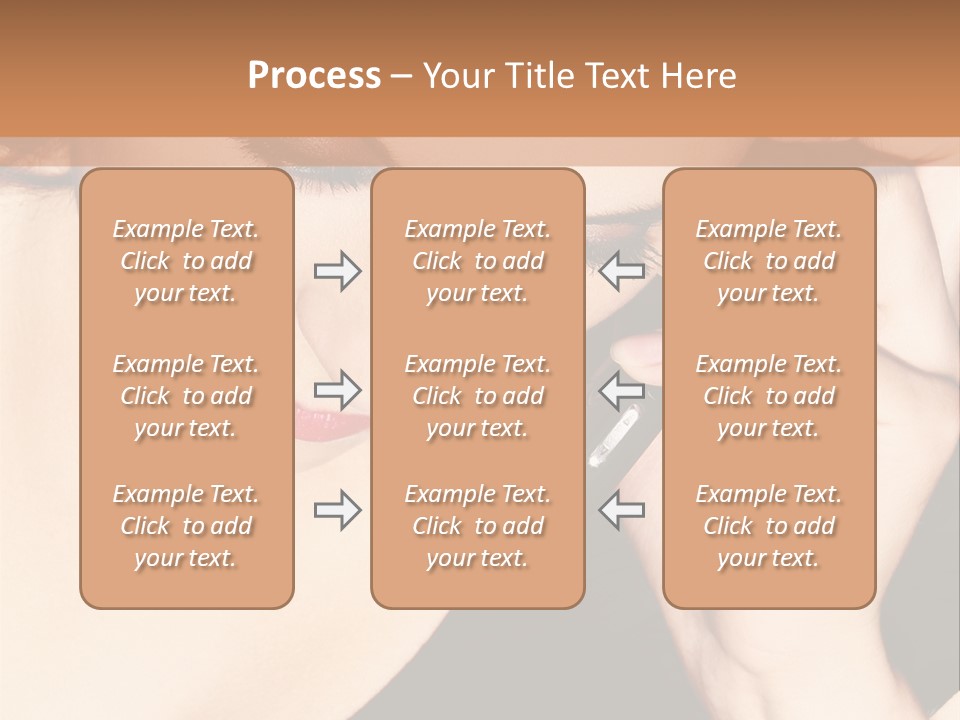 Communicate Girl Contact PowerPoint Template