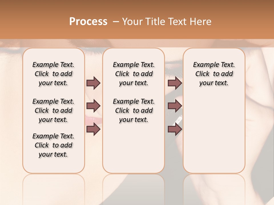 Communicate Girl Contact PowerPoint Template