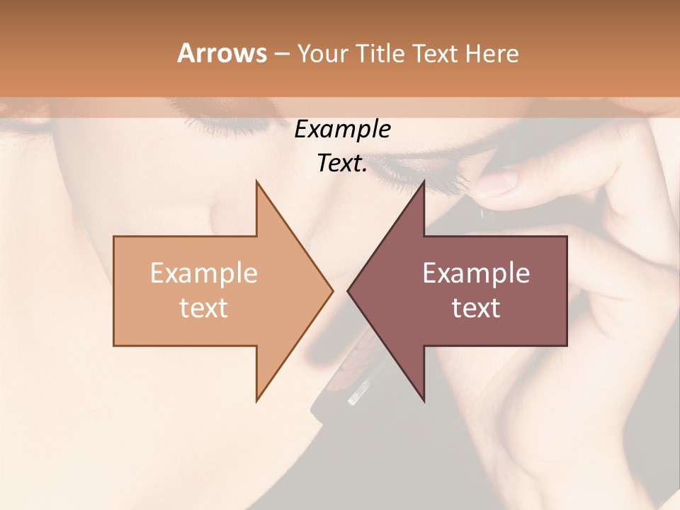 Communicate Girl Contact PowerPoint Template