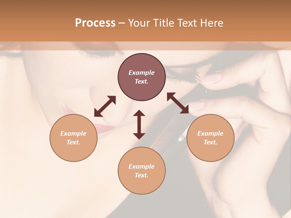 Communicate Girl Contact PowerPoint Template