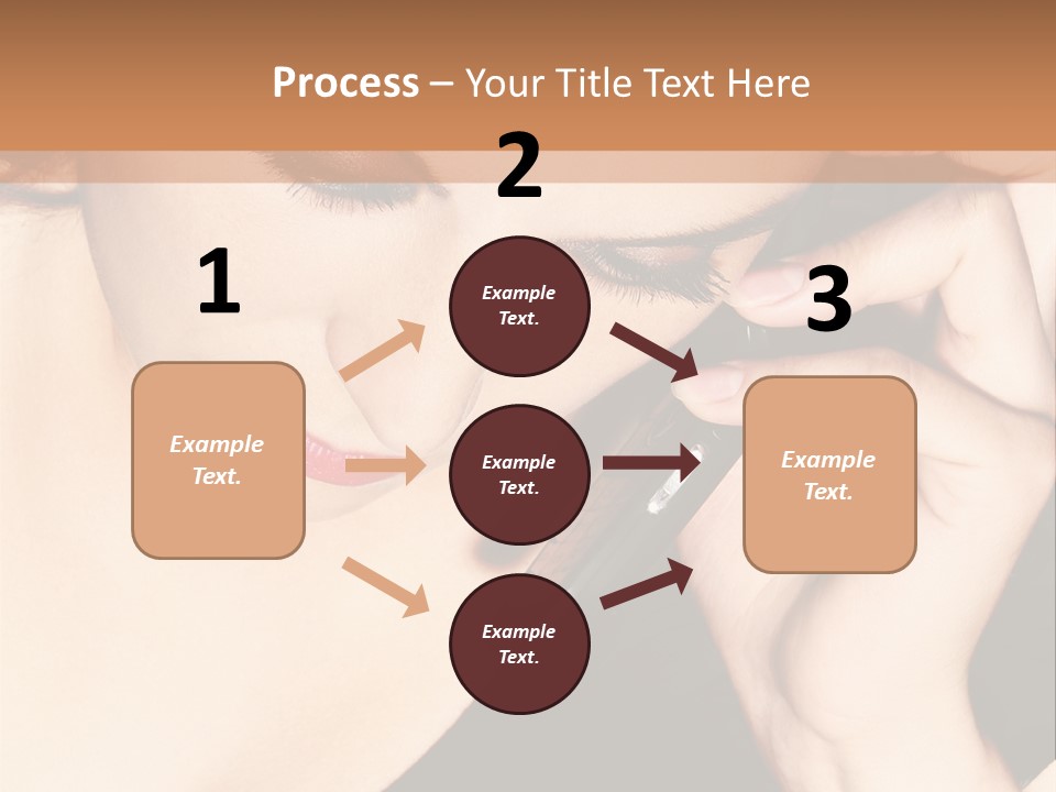 Communicate Girl Contact PowerPoint Template