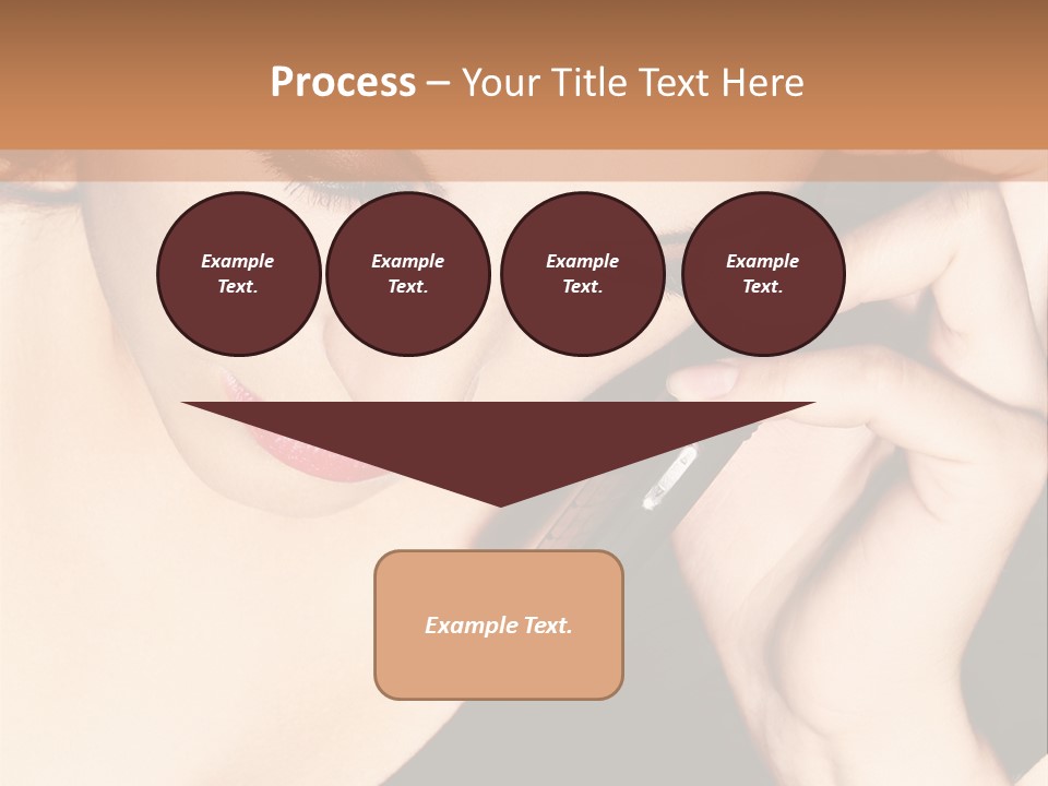 Communicate Girl Contact PowerPoint Template