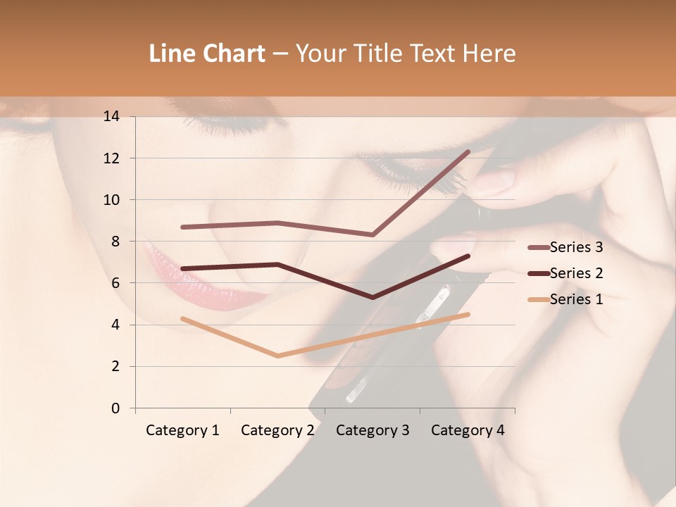 Communicate Girl Contact PowerPoint Template