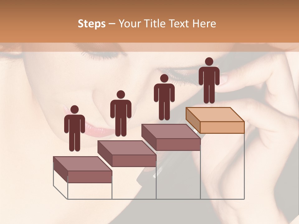 Communicate Girl Contact PowerPoint Template