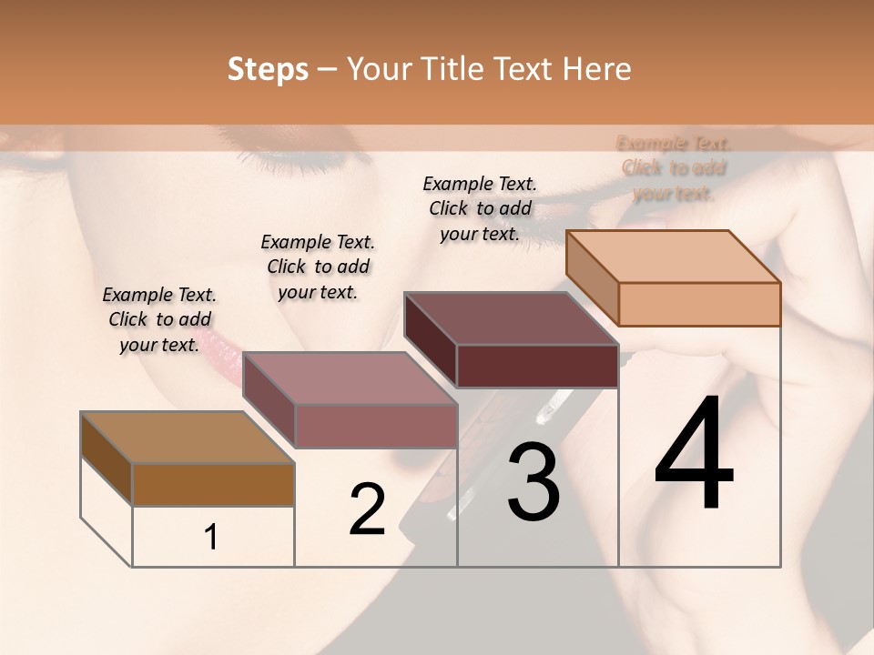 Communicate Girl Contact PowerPoint Template
