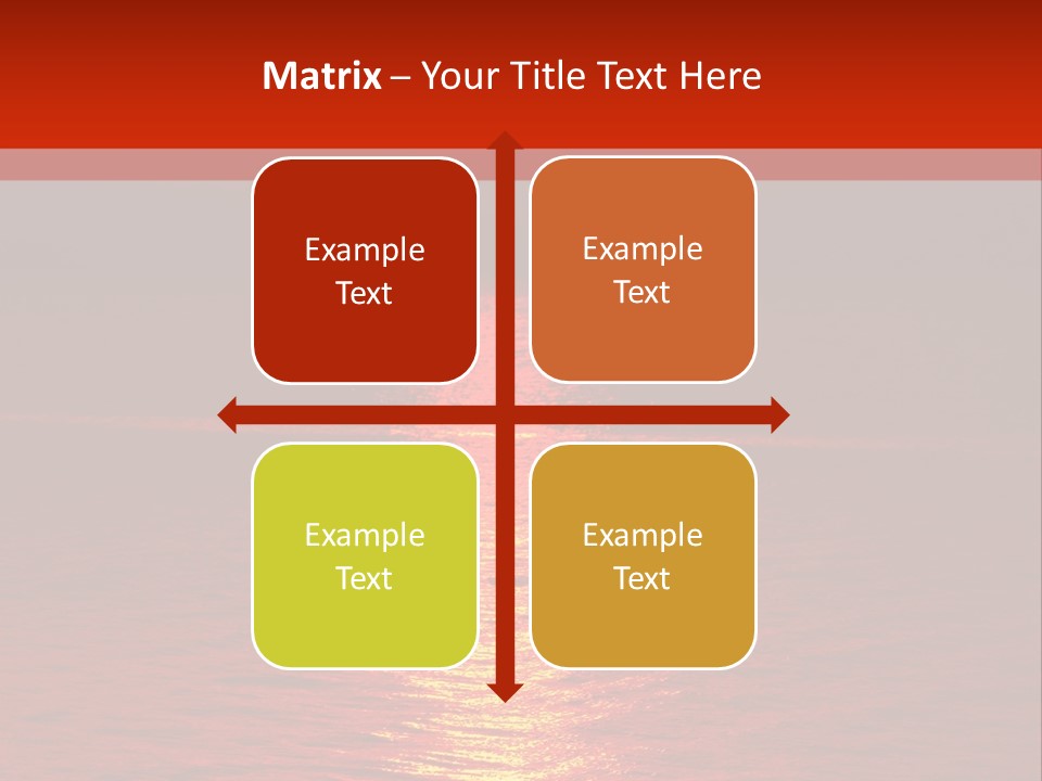 Reflection Silhouette Sky PowerPoint Template