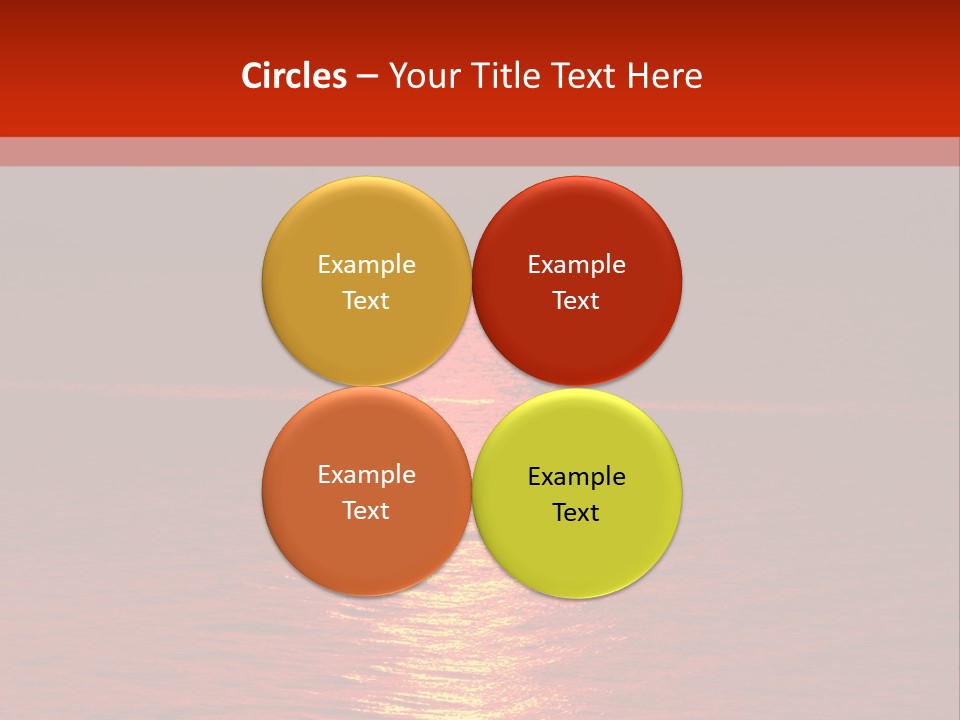 Reflection Silhouette Sky PowerPoint Template