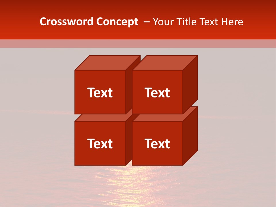 Reflection Silhouette Sky PowerPoint Template