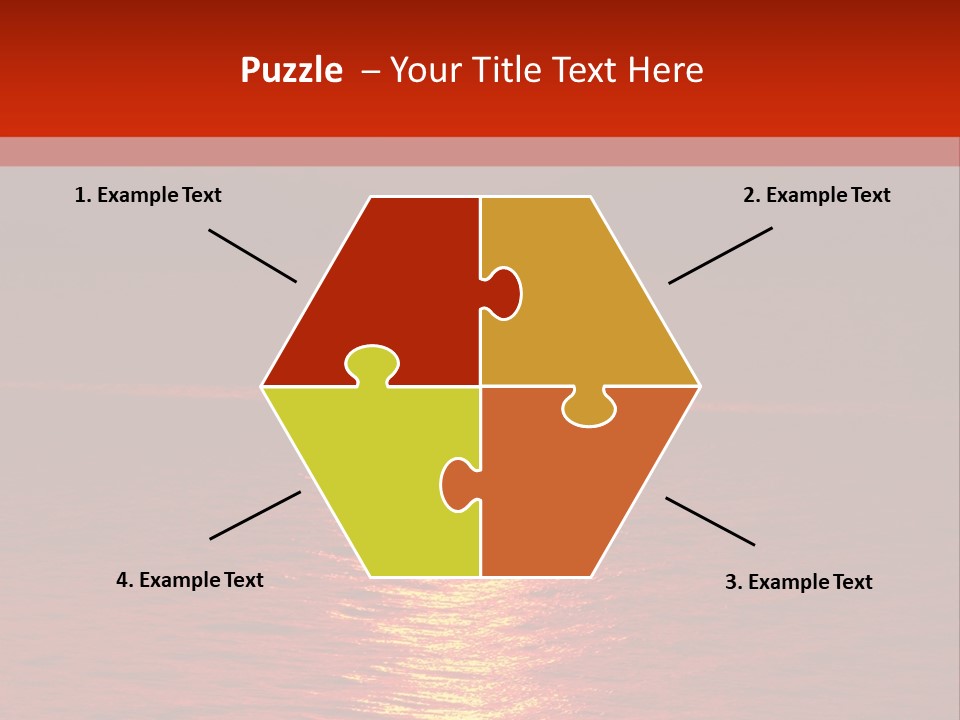 Reflection Silhouette Sky PowerPoint Template