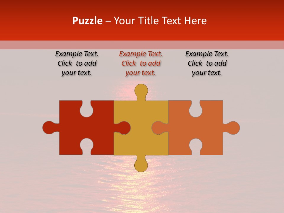 Reflection Silhouette Sky PowerPoint Template