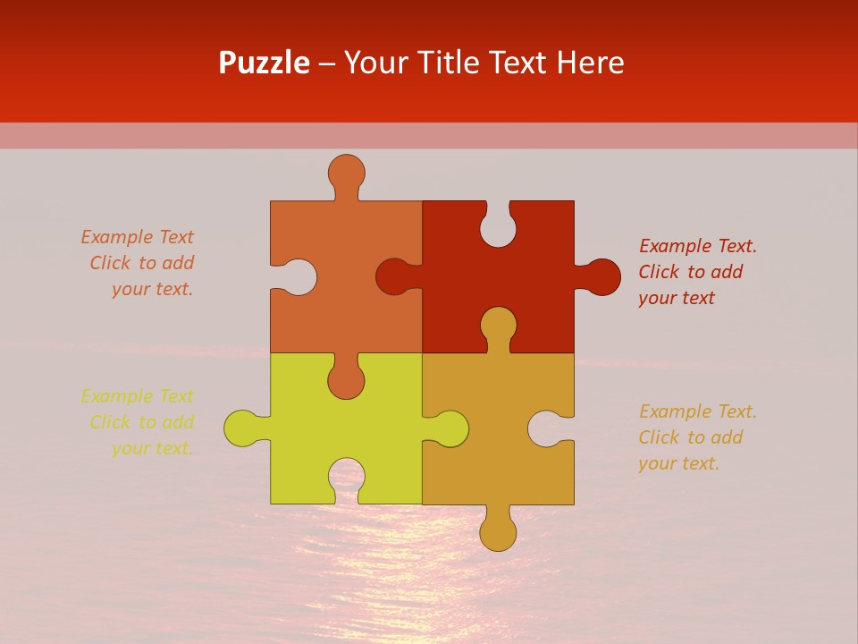 Reflection Silhouette Sky PowerPoint Template