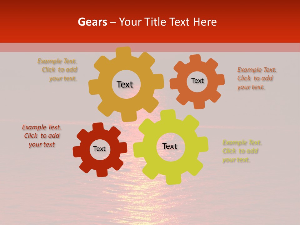 Reflection Silhouette Sky PowerPoint Template