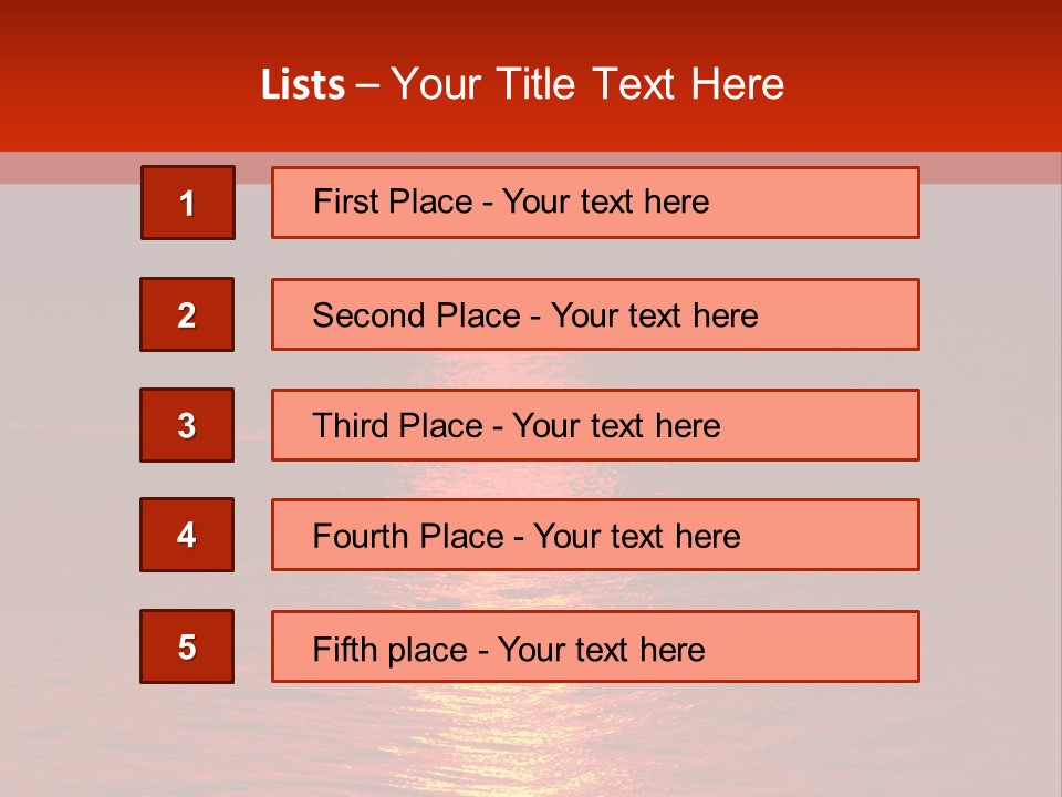 Reflection Silhouette Sky PowerPoint Template