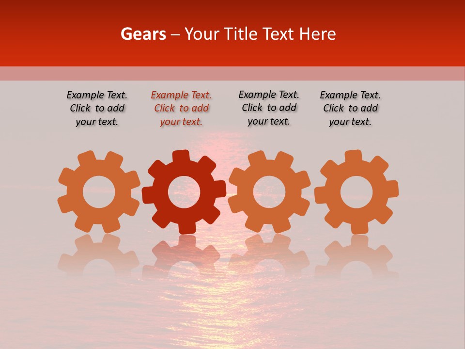 Reflection Silhouette Sky PowerPoint Template