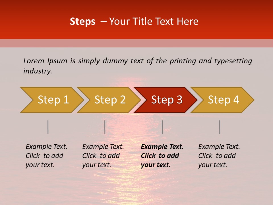 Reflection Silhouette Sky PowerPoint Template