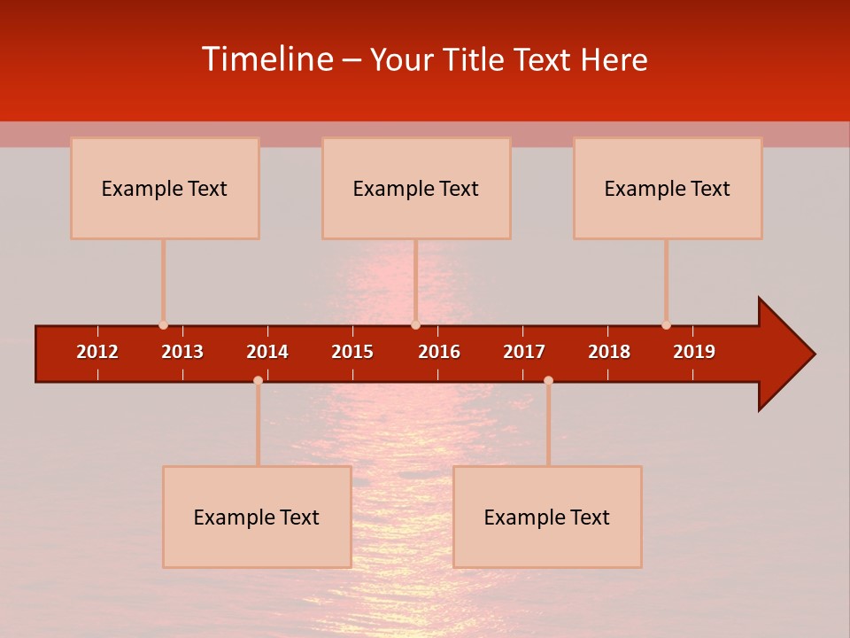 Reflection Silhouette Sky PowerPoint Template