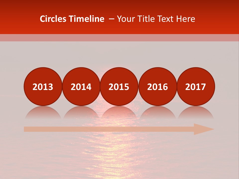 Reflection Silhouette Sky PowerPoint Template