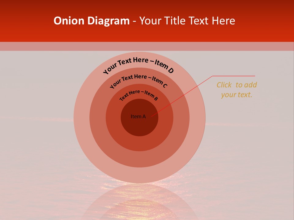 Reflection Silhouette Sky PowerPoint Template