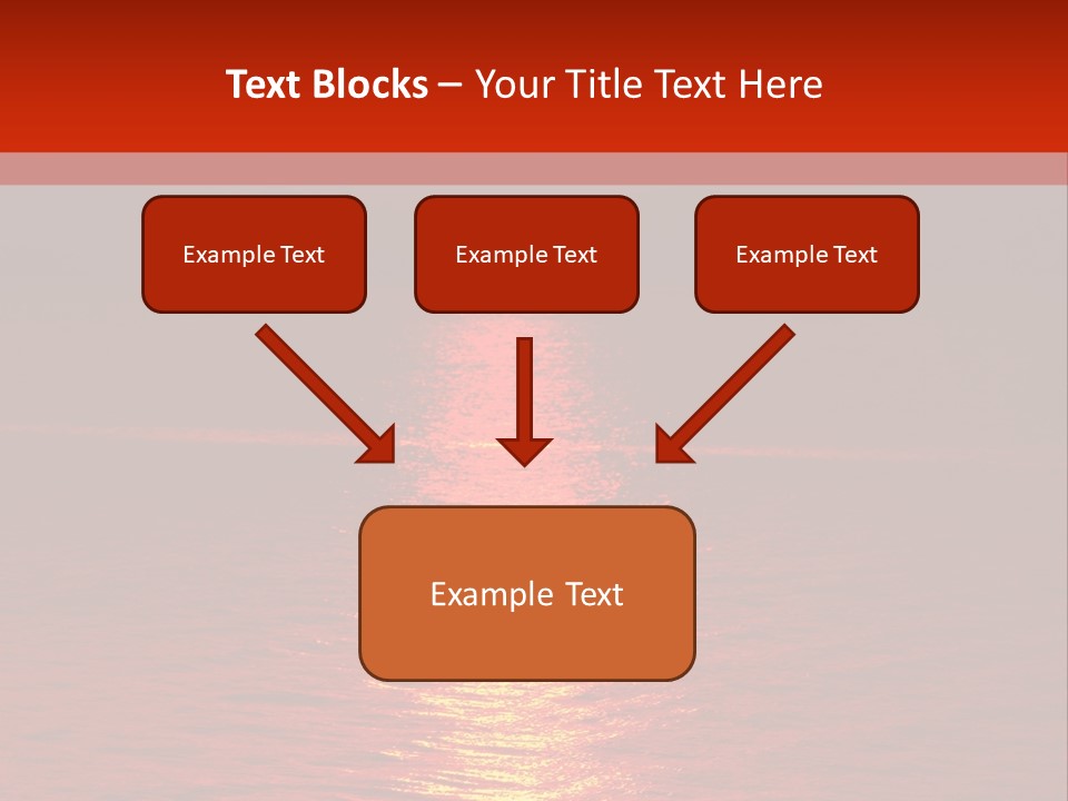 Reflection Silhouette Sky PowerPoint Template