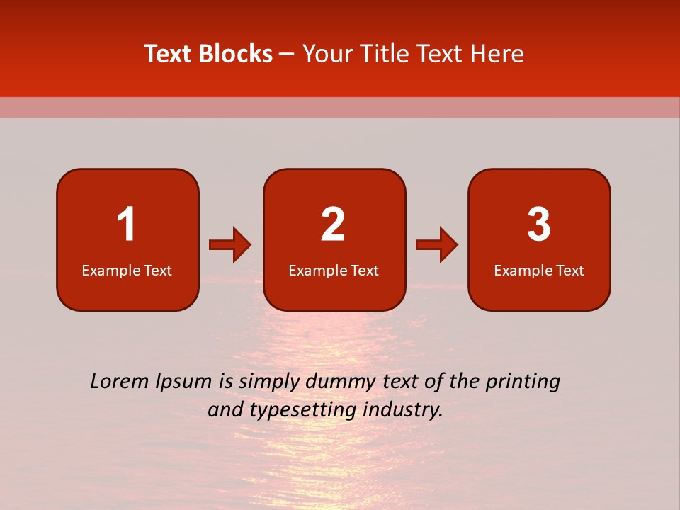 Reflection Silhouette Sky PowerPoint Template