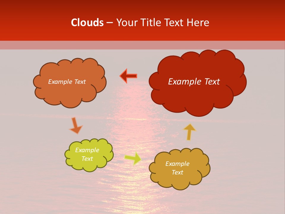 Reflection Silhouette Sky PowerPoint Template