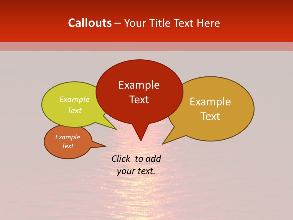 Reflection Silhouette Sky PowerPoint Template