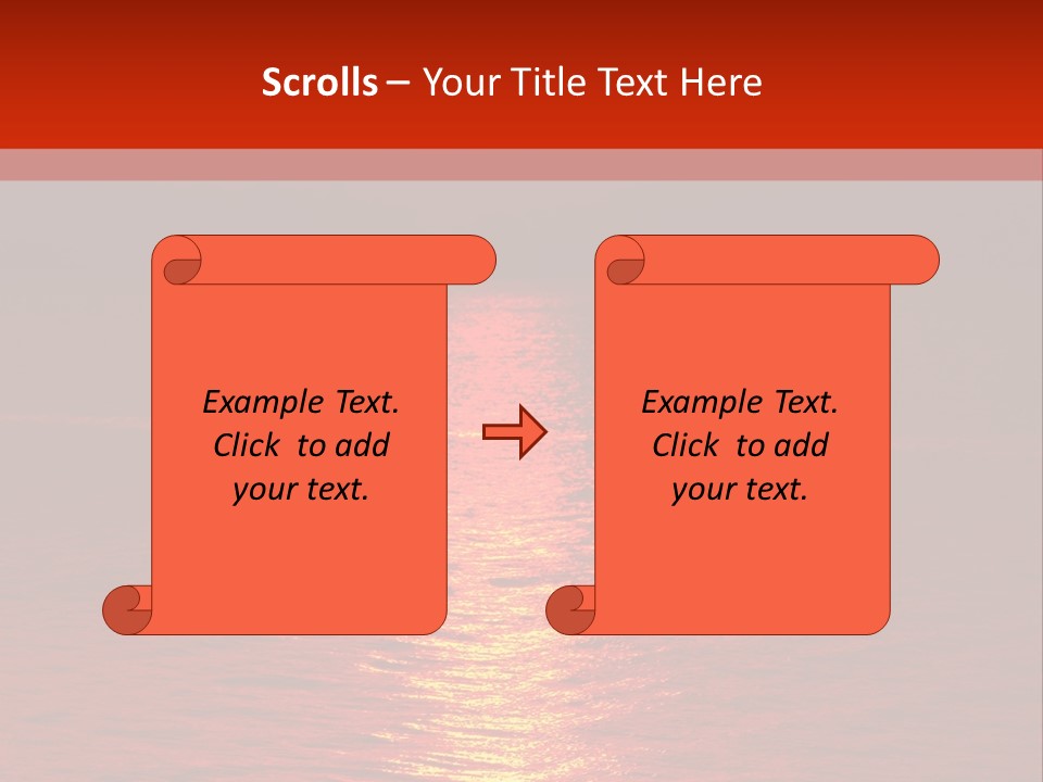 Reflection Silhouette Sky PowerPoint Template