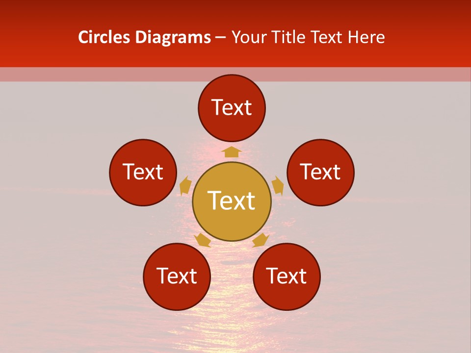 Reflection Silhouette Sky PowerPoint Template