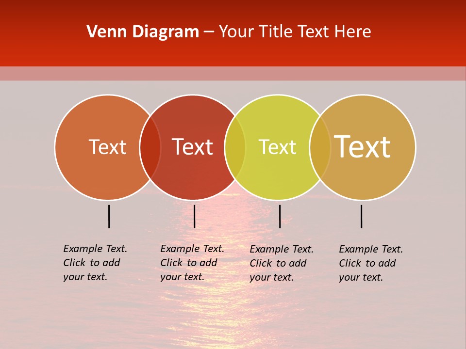 Reflection Silhouette Sky PowerPoint Template