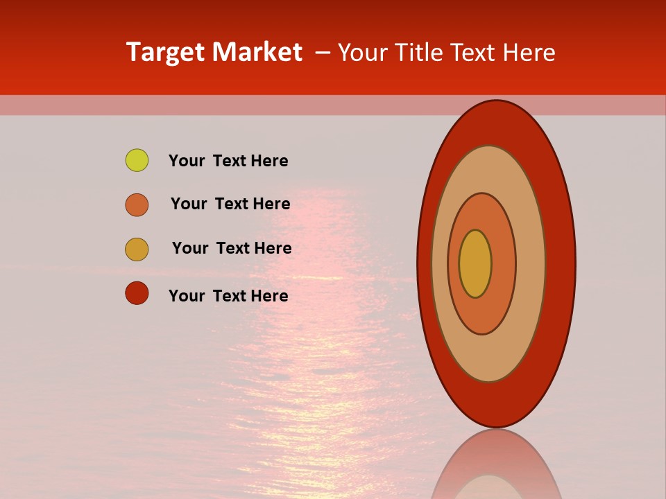 Reflection Silhouette Sky PowerPoint Template