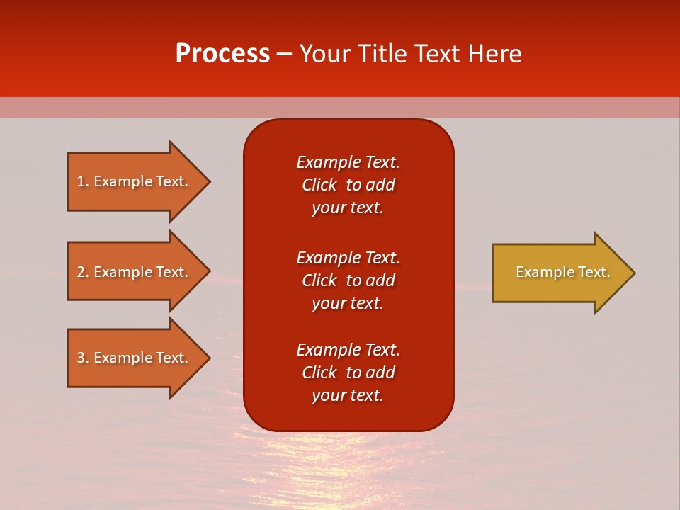 Reflection Silhouette Sky PowerPoint Template